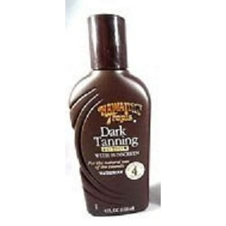 dark and dangerous tanning lotion.